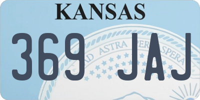 KS license plate 369JAJ