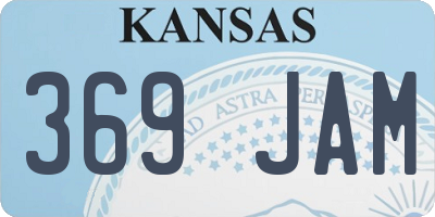 KS license plate 369JAM