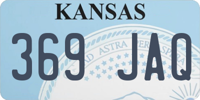 KS license plate 369JAQ