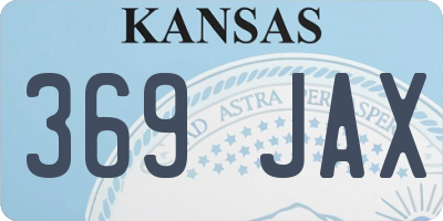 KS license plate 369JAX