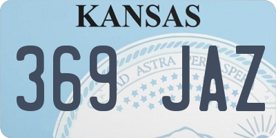 KS license plate 369JAZ