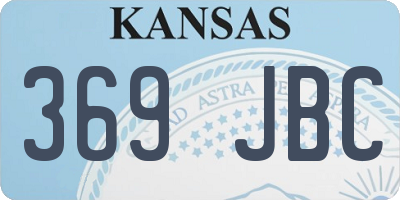 KS license plate 369JBC