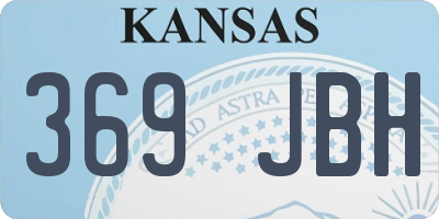 KS license plate 369JBH