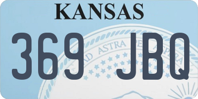 KS license plate 369JBQ