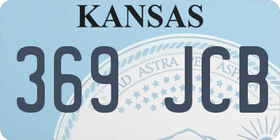 KS license plate 369JCB