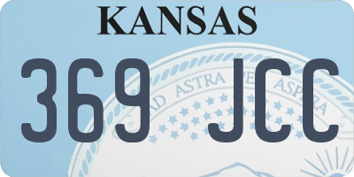 KS license plate 369JCC
