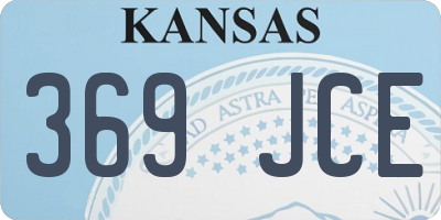 KS license plate 369JCE