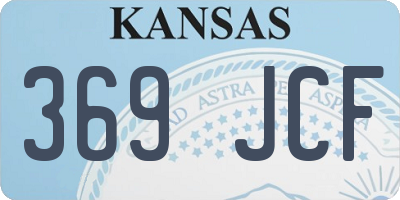 KS license plate 369JCF