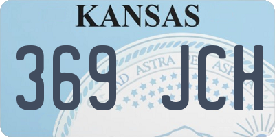 KS license plate 369JCH