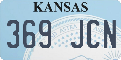 KS license plate 369JCN
