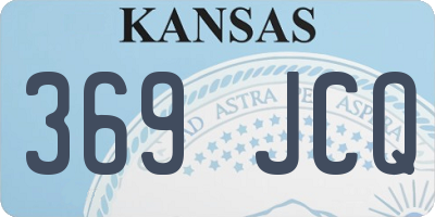 KS license plate 369JCQ