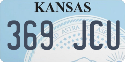 KS license plate 369JCU
