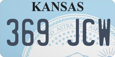 KS license plate 369JCW