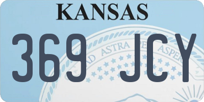 KS license plate 369JCY