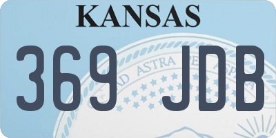 KS license plate 369JDB