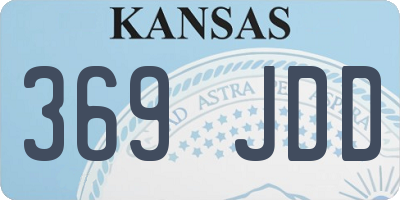 KS license plate 369JDD