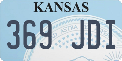 KS license plate 369JDI