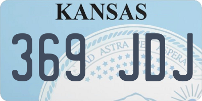 KS license plate 369JDJ