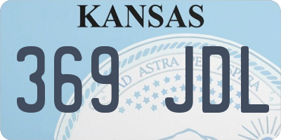 KS license plate 369JDL