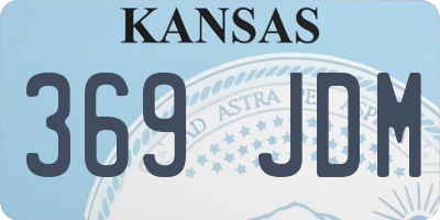KS license plate 369JDM