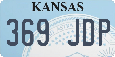KS license plate 369JDP