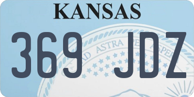 KS license plate 369JDZ