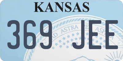 KS license plate 369JEE