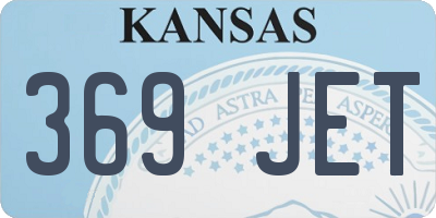 KS license plate 369JET