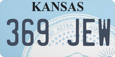KS license plate 369JEW