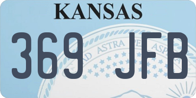 KS license plate 369JFB