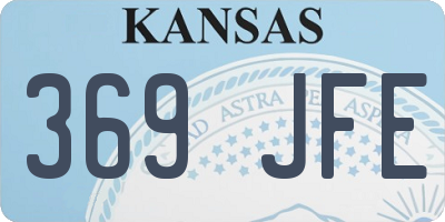 KS license plate 369JFE