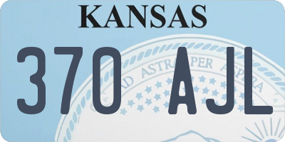 KS license plate 370AJL