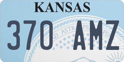 KS license plate 370AMZ