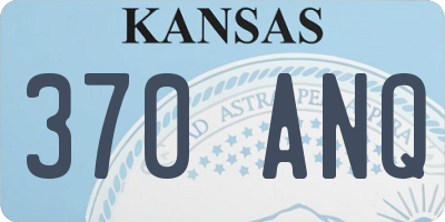 KS license plate 370ANQ