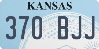 KS license plate 370BJJ