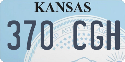 KS license plate 370CGH