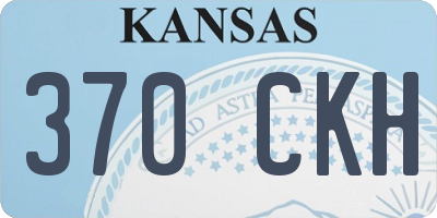 KS license plate 370CKH
