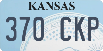 KS license plate 370CKP