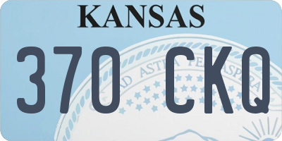 KS license plate 370CKQ
