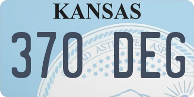 KS license plate 370DEG