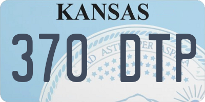 KS license plate 370DTP