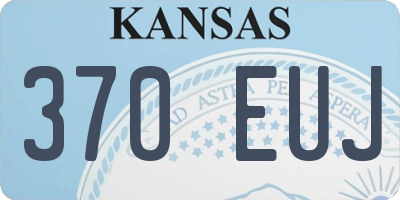 KS license plate 370EUJ