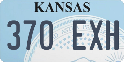 KS license plate 370EXH