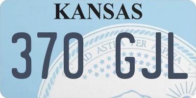 KS license plate 370GJL