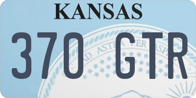 KS license plate 370GTR