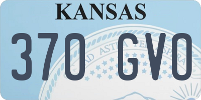 KS license plate 370GVO