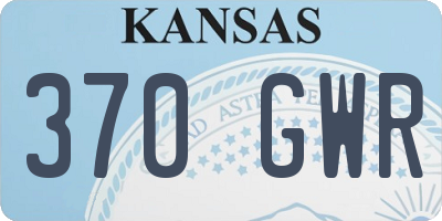 KS license plate 370GWR