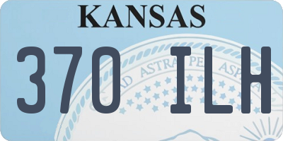 KS license plate 370ILH