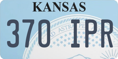KS license plate 370IPR