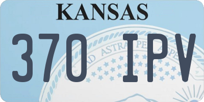 KS license plate 370IPV